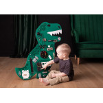Manipulačná doska / Activity board  Tyranosaurus - zelená 77 × 76 cm so stojanom